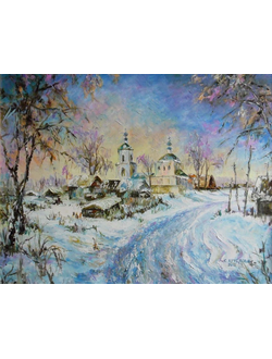 Пейзаж Рождество Круглова Светлана