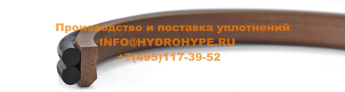 Грязесъемник из фторопласта(PTFE) с резиновыми кольцами(NBR, FPM, FKM)