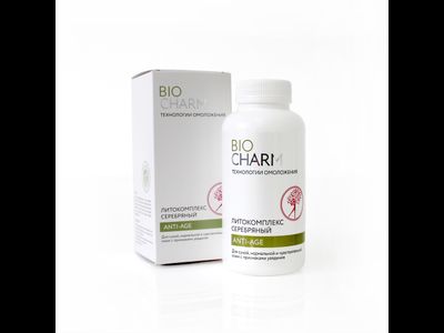 Литокомплекс серебряный Биошарм ANTI-AGE ДЛЯ СУХОЙ, нормальной и чувствительной кожи с признаками увядания, 200 гр.