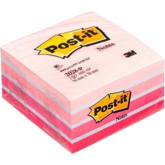 Блок-кубик Post-it куб 2028-P, 76х76, розовая пастель (450 л)