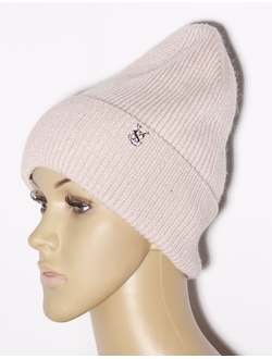 Екатеринбург. Шапка женская  "Резинка узкая с отворотом" 864 пудра, жёлтая, св.беж, ваниль, бордовая, кофе, чёрная