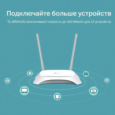 Wi-Fi роутер TP-Link WR842N Белый