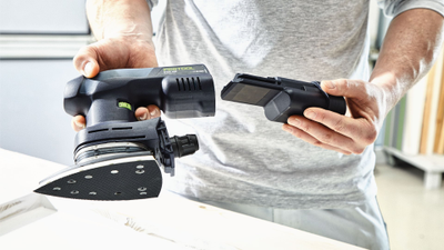 Аккумуляторная дельтавидная шлифовальная машинка DTSC 400 Li 3,1 I-Set