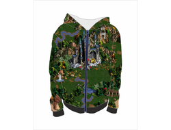 Толстовка на молнии с полной запечаткой Герои меча и магии, Heroes of Might and Magic №29