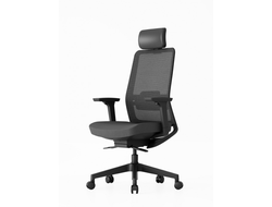 Офисное кресло Krede K30A, сетка - VE-00 BLACK, ткань HY193B BLACK