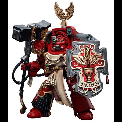 Терминатор Кровавых Ангелов (Warhammer 40k) - КОЛЛЕКЦИОННАЯ ФИГУРКА 1/18 Blood Angels Assault Terminators Brother Davinos (JT5536) - JOYTOY
