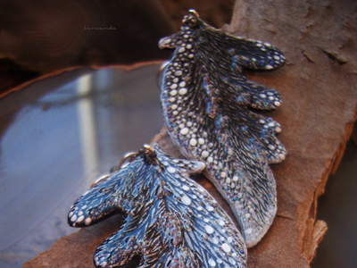 "Крылышки Полумглистой феи", серьги в стиле фэнтези