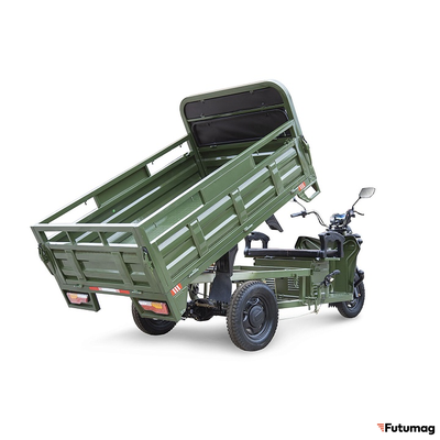 Грузовой электротрицикл Rutrike D4 NEXT PRO 1800 72V1500W зеленый