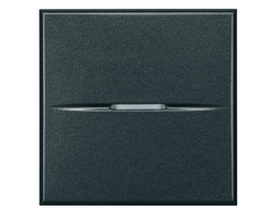 HS4001/2 Bticino, Axolute, Выключатель 2 модуля, антрацит