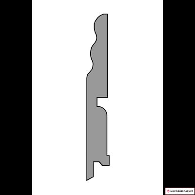 Плинтус Finitura dekor Орех американский R13 шпон 120х15х2400