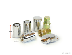 Гайка секретная М 12*1,5*36L 2 ключа с вращающимся кольцом