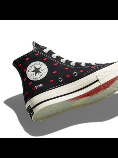 Converse Chuck Taylor Valentines Day черные высокие с губками