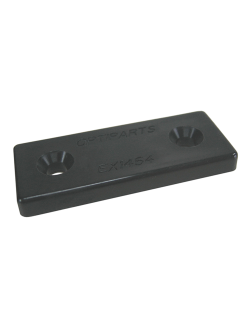 Крепежная пластина из нейлона для швертбота Оптимист Optiparts EX14531 4.5мм черная, 3 штуки