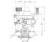 Судовой двигатель WP4C120-18 чертеж
