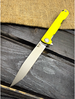 Складной нож Single EVO. СТАЛЬ ELMAX, G10 желтый