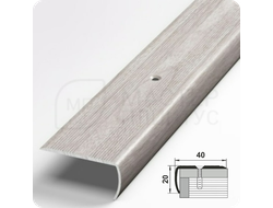 Порог угловой Лука ПУ 06.2700.106 Ясень белый