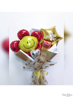 Крафт букет с цветочком