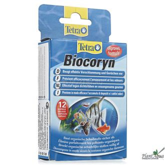 Tetra Biocoryn 12 капсул - средство для разложению биологических загрязнений в аквариумной воде