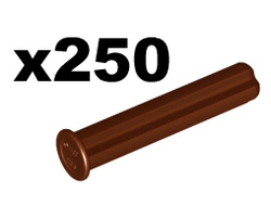 Technic, Axle  3L with Stop, Reddish Brown (24316 / 6135494)