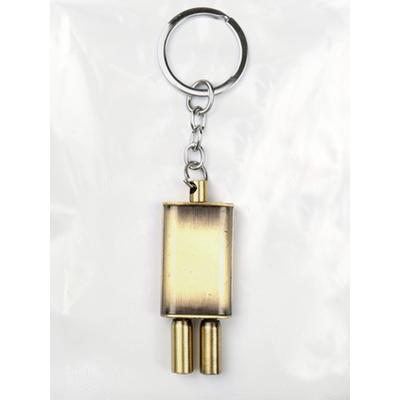 Брелок глушитель, металл, БРОНЗА