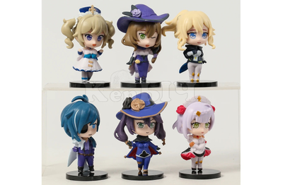 Haбop фигуpoк Anime Gеnshin Imрасt - 6 шт