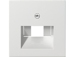 027027 Gira, накладка розеток RJ, матовый белый