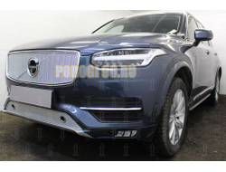 Защита радиатора Volvo XC90 2014- chrome низ с парктроником PREMIUM