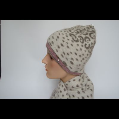 Пятнистая белая с розовым шапка Vizio Италия ZS 8077 CY фото