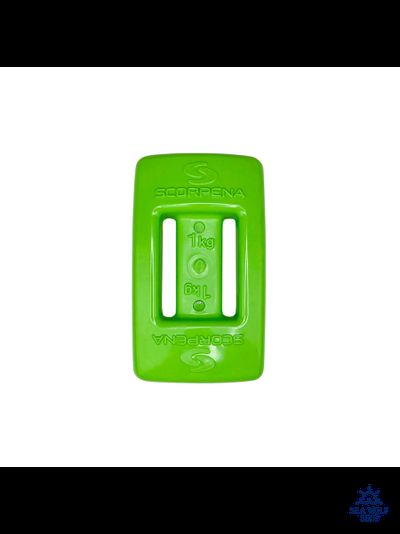 Груз Scorpena обтекаемый полумягкий 1кг Ecoline зеленый