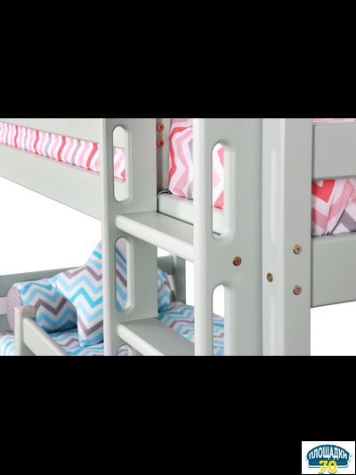 Вариант 9 Двухъярусная кровать "Соня" с прямой лестницей