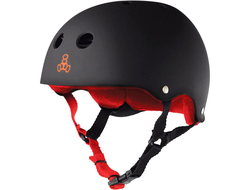 Купить защитный шлем Triple Eight SWEATSAVER (Black Rubber w/Red) в Иркутске