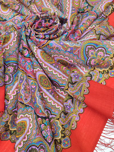 Павловопосадский платок Пряничный домик 1903-5