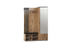 Шкаф для прихожей ЛИБЕРТИ 51.22 (опора 20мм) Дуб Вотан/Черный