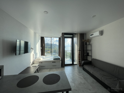 Студия с видом на море в долгосрочную аренду, пригород Батуми, 11-й этаж. До моря 50 метров!