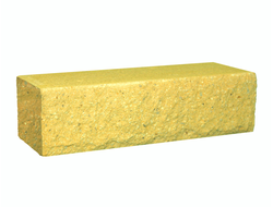 Кирпич гиперпресcованный рваный угловой лимонный М250