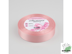 Лента атласная №146 (166)  20мм*25 розовое золото