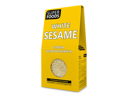 Семена кунжута белого 150 г (White Sesame Seeds), Компас Здоровья