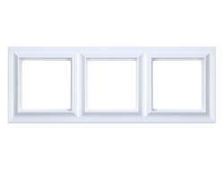 Рамка 3 поста, белый - ECO Profi Standart - Jung EPS483WW