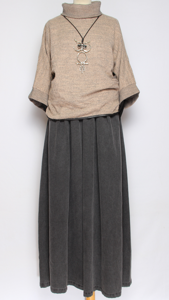 ДЖЕМПЕР БОХО "КИМОНО" однотонный хаки, горчичный, серый, бл.роза, фиолетовый до р.50