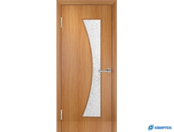 Дверь межкомнатная остеклённая ПВХ ДО-016 с багетом купить в Челябинске | КВИРТЕК