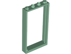 Door, Frame 1 x 4 x 6 with 2 Holes on Top and Bottom, Sand Green (60596 / 6342692)