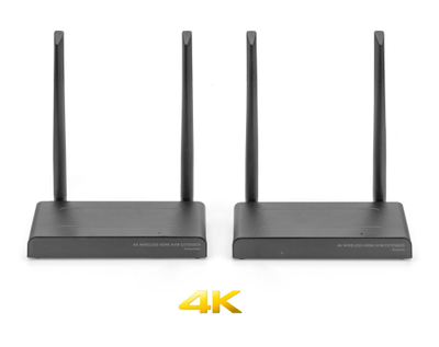 DE150KVM 4k — Беспроводной удлинитель HDMI KVM, FullHD,  4к до 150 м. Поддержка функции KVM