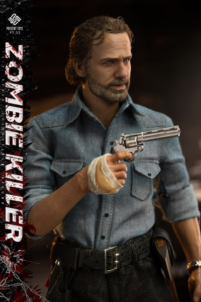Рик Граймс (Ходячие мертвецы, Walking Dead) - КОЛЛЕКЦИОННАЯ ФИГУРКА 1/6  The Walking Dead Zombie killer (PT-sp53) - PRESENT TOYS
