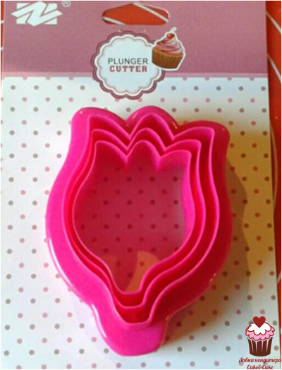 Набор вырубок Тюльпан двусторонний, 3 шт.