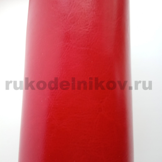 искусственная кожа Nebraska Thermo (Италия), цвет-красный A222, размер-50х35 см