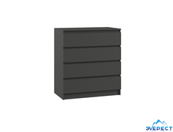 Комод К-4М Мадера 800*1000*420  (графит)