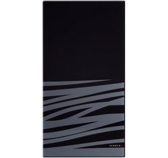 Разделочная доска черное стекло с декором 629050