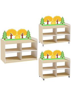 ТУМБА ДЛЯ ИГРУШЕК И ПОСОБИЙ 22 ОДНОСТОРОННЯЯ