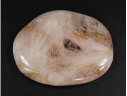 Берилл розовый (морганит, воробьевит), полировка плоская, Бразилия (39*31*6 мм, 14 г) №35695