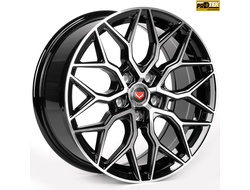 Комплект дисков R17 7,5J ET+35 5*114,3 Vossen iV-1155-SM155 Черный с полированными лучами (81910)